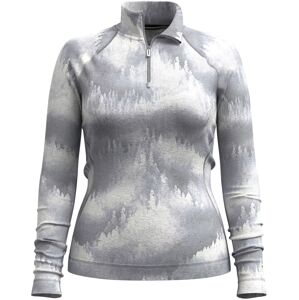 Smartwool W CLASSIC THERMAL MERINO BL 1/4 ZIP B light gray foggy pines Veľkosť: S dámske tričko