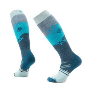 Smartwool W SKI FC SNOWPOCALYPSE PATTERN OTC frosty green Veľkosť: M dámske ponožky