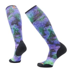 Smartwool W SKI TC ELECTRIC LOTUS PRINT OTC black Veľkosť: S dámske ponožky