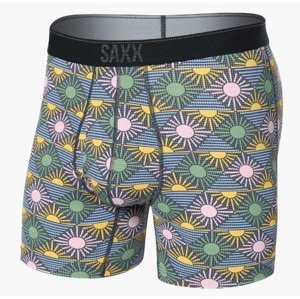 Saxx QUEST QUICK DRY MESH BOXER BRIEF FLY rise and shine-ebony Veľkosť: L pánske boxerky