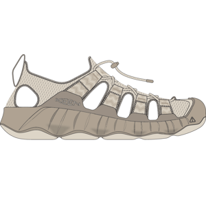 Keen HYPERPORT H2 MEN birch/plaza taupe Veľkosť: 44 pánske sandále