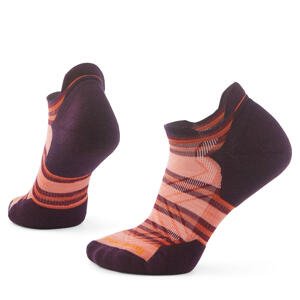 Smartwool W RUN TARGETED CUSHION STRIPE LOW ANK SC wild salmon Veľkosť: M ponožky
