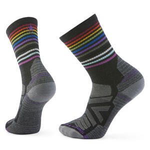 Smartwool HIKE LIGHT CUSHION PRIDE CREW SOCKS charcoal Veľkosť: L ponožky