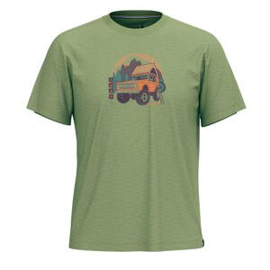 Smartwool LONG WEEKEND SHORT SLEEVE GRAPHIC TEE fern green Veľkosť: XL tričko