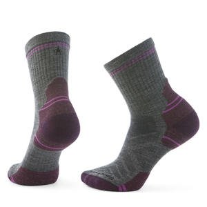 Smartwool W HIKE TARGETED CUSHION MID CREW SOCKS medium gray Veľkosť: L ponožky
