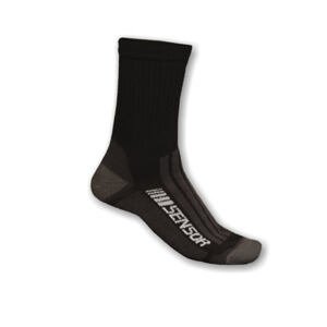 Sensor PONOŽKY TREKING MERINO čierna / sivá Veľkosť: -6/8