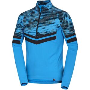 Northfinder Pánsky lyžiarsky technický sveter VALARIE blue print Veľkosť: 2XL pánska mikina
