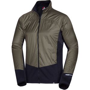 Northfinder Pánska hybridná mikina GIULIANO black dark green Veľkosť: M pánska mikina