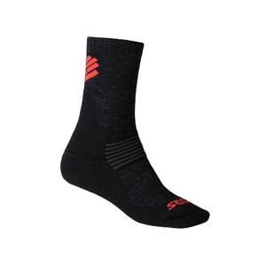 Sensor PONOŽKY EXPEDITION MERINO WOOL čierna / červená Veľkosť: -3/5 ponožky