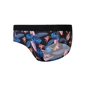 SENSOR MERINO IMPRESS dámske nohavičky čierna / floral Veľkosť: M