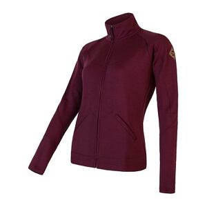 SENSOR MERINO UPPER dámska mikina celozips port red Veľkosť: -L 8592837076195