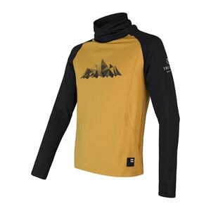 SENSOR COOLMAX THERMO MOUNTAINS pánska mikina mustard/čierna Veľkosť: XXL