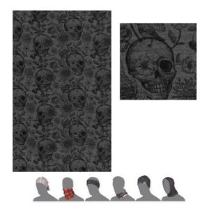 Sensor TUBE MERINO IMPRESS šatku multifunkčný čierna / skulls Pohlavie: muži