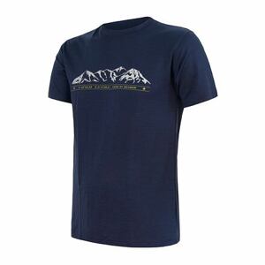 SENSOR MERINO ACTIVE PT MOUNTAINS pánske tričko kr.rukáv deep blue Veľkosť: M 8592837078380