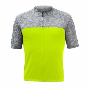 SENSOR CYKLO MOTION pánsky dres kr.rukáv celozips neon yellow/sivá Veľkosť: XXL