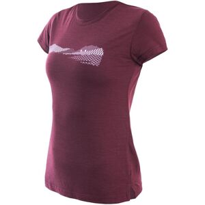 SENSOR MERINO AIR PT HILLS dámske tričko kr.rukáv port red Veľkosť: S
