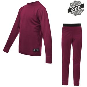 SENSOR MERINO ACTIVE SET juniorské tričko dl.rukáv + spodky lilla Veľkosť: 150-