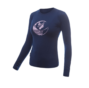 SENSOR MERINO ACTIVE PT FOX dámske tričko dl.rukáv deep blue Veľkosť: L- dámske tričko
