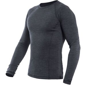SENSOR MERINO BOLD pánske tričko dl.rukáv anthracite gray Veľkosť: XXXL