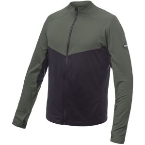 SENSOR COOLMAX THERMO pánska mikina celozips čierna/olive green Veľkosť: XXL