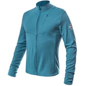 SENSOR MERINO UPPER pánska mikina celozips mint blue Veľkosť: L pánska mikina