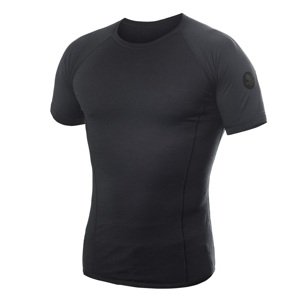 SENSOR MERINO AIR pánske tričko kr.rukáv čierna Veľkosť: XXXL pánske tričko s krátkym rukávom
