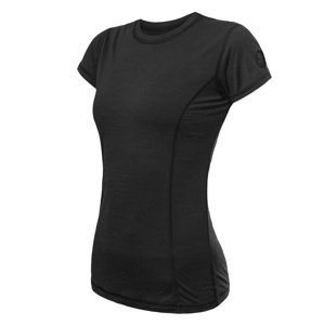 SENSOR MERINO AIR dámske tričko kr.rukáv čierna Veľkosť: XXL dámske tričko s krátkym rukávom
