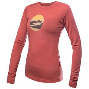 SENSOR MERINO ACTIVE TRIGLAV dámske tričko dl.rukáv terracotta Veľkosť: S- spodná bielizeň