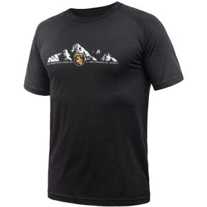 SENSOR MERINO AIR RJ EVEREST pánske tričko kr.rukáv čierna Veľkosť: XXL pánske tričko kr.rukáv