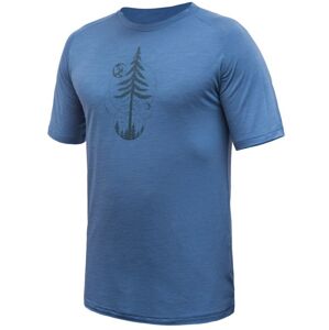 SENSOR MERINO AIR EARTH pánske tričko kr.rukáv riviera blue Veľkosť: -XL pánske tričko kr.rukáv
