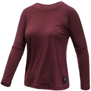 SENSOR MERINO AIR traveller dámske tričko dl.rukáv port red Veľkosť: S- termobielizeň