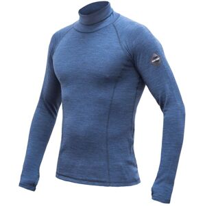 SENSOR MERINO BOLD pánske tričko dl.rukáv roll neck cool blue Veľkosť: L termobielizeň