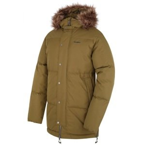 Husky páperový kabát Downbag M dark khaki, svetlo hnedá Veľkosť: XXL