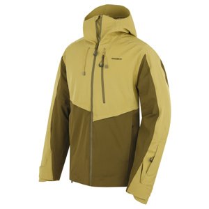 Husky Pánska lyžiarska bunda Mistral M khaki/dk. khaki Veľkosť: XXL pánska bunda