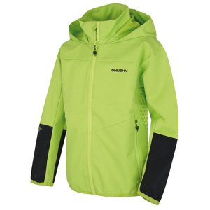 Husky Detská softshell bunda Sonny K jasne zelená Veľkosť: 140