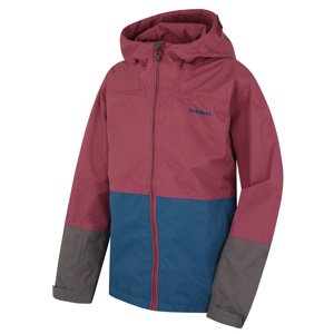 Husky Detská hardshell bunda Nicker K tm. vínová/tm. modrá Veľkosť: 134 8592287083149