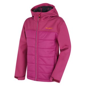 Husky Detská softshell plnená bunda Swany K dark magenta Veľkosť: 134