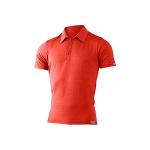 Lasting pánska merino polo košele ELIOT červená Veľkosť: M 8596445030617