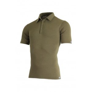 Lasting ELIOT 6363 khaki vlnená merino polo košeľa Veľkosť: XL 8595067919003