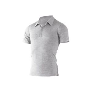 Lasting pánska merino polo košele ELIOT šedá Veľkosť: XXL 8596445028225