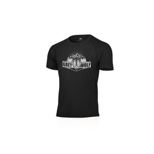 Lasting pánske merino tričko s tlačou FANG čierne Veľkosť: -2XL 8595067902203 pánske tričko
