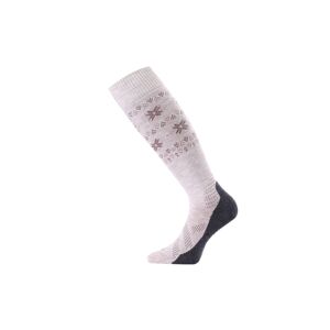 Lasting merino lyžiarske podkolienky FWI béžové Veľkosť: (46-49) XL 8596445038439 dámske podkolienky