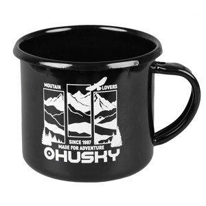 Husky Hrnček Plechový hrnček hory-čierny Veľkosť: OneSize hrnček