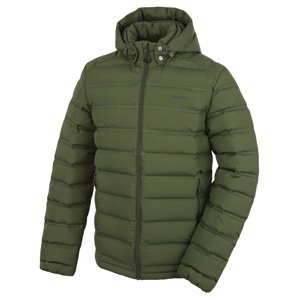Husky Pánska páperová bunda Donnie M dark khaki Veľkosť: XL pánska bunda
