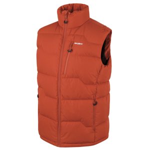 Husky Pánska páperová vesta na zips Deep M dark orange Veľkosť: XXL pánska vesta