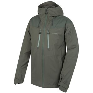Husky Pánska hardshell bunda Nicker M faded green Veľkosť: XL pánska bunda