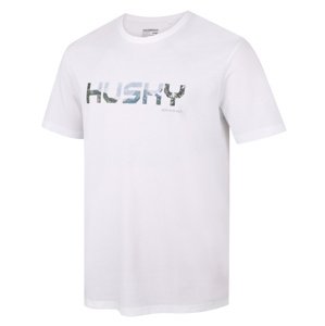Husky Pánske bavlnené tričko Tee Wild M white Veľkosť: XXXL pánske tričko s krátkym rukávom
