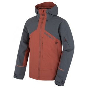Husky Pánska lyžiarska bunda Geilo M brown/grey Veľkosť: XXL pánska bunda
