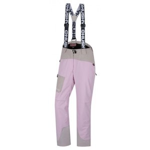 Husky Dámske lyžiarske nohavice Glad L pink/beige Veľkosť: XL dámske nohavice