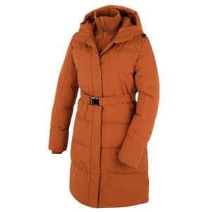 Husky Dámsky hardshellový plnený kabát Nerine L brown Veľkosť: XL - plus dámsky kabát